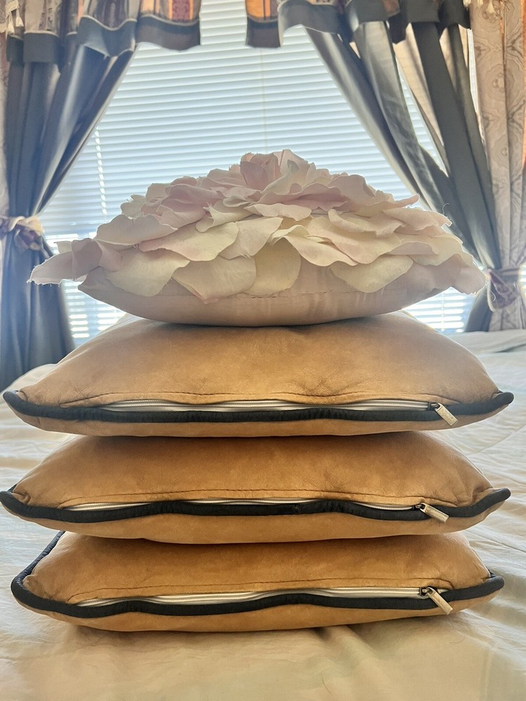 3pc Suede Pillow Cases