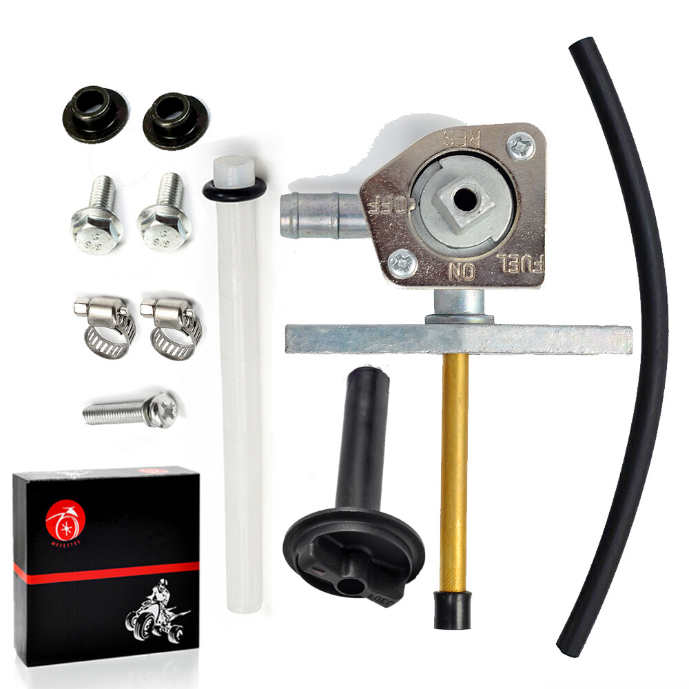 Tank Fuel Valve Petcock With Lever Screws For Honda Rancher 350 TRX350 2000-2006