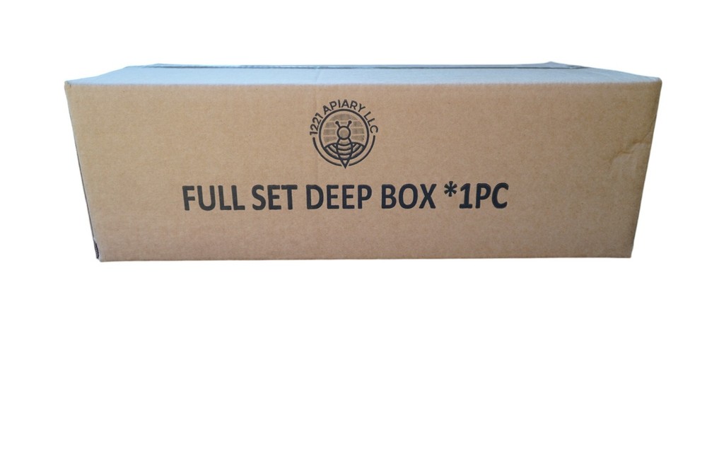 Bee Hive Langstroth Deep Beehive Kit, 10 Frames +10 foundation + 1 deep box