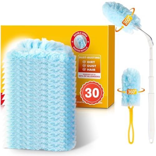 Duster Refills for Swiffer Dusters, Multisurface 360 30 Refills + 2 Handle