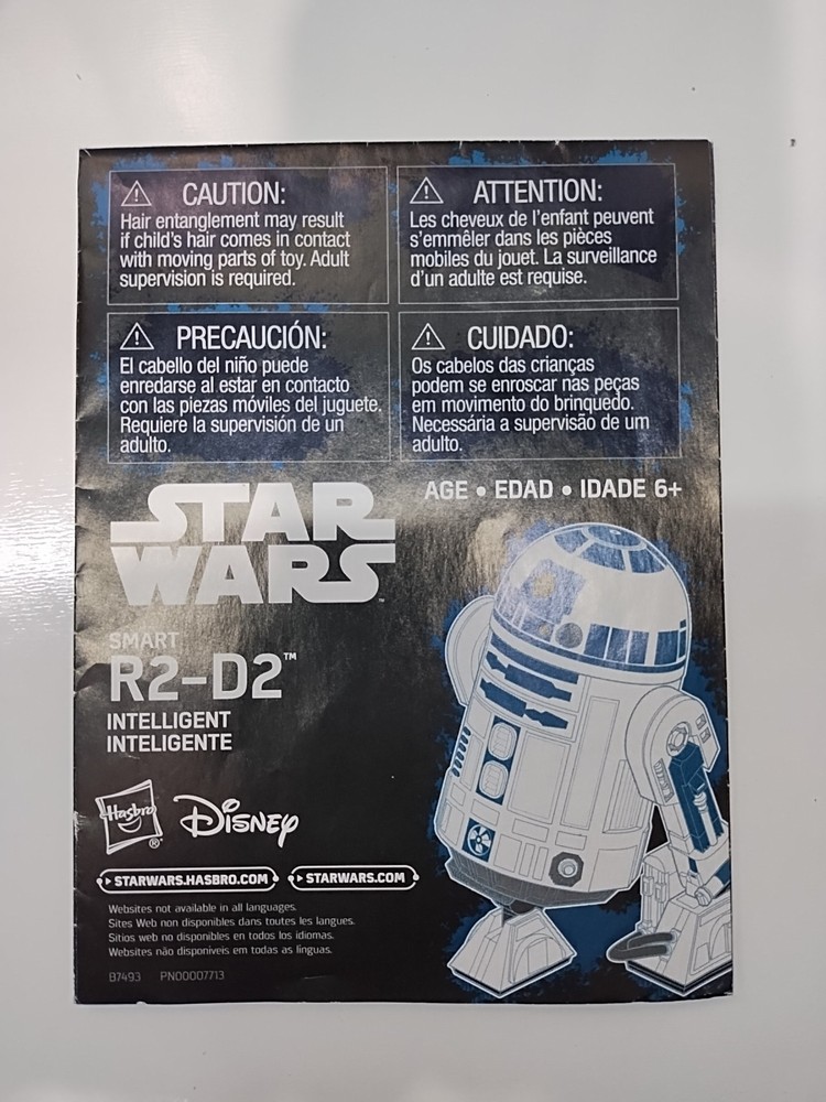 Hasbro Star Wars Smart R2 D2 Droid Bluetooth RC Remote Control Robot