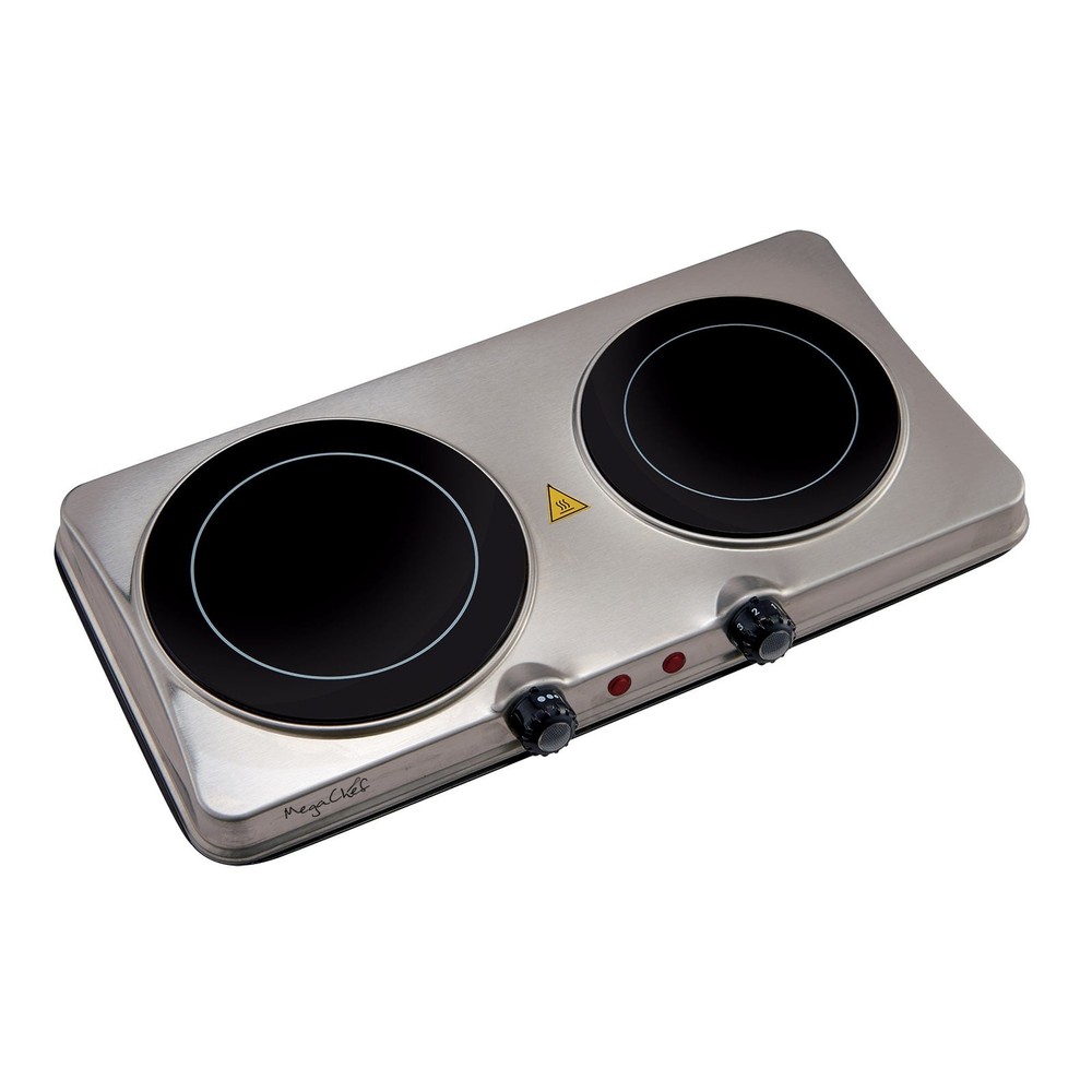 Portable Dual Vitro-Ceramic Infrared Cooktop