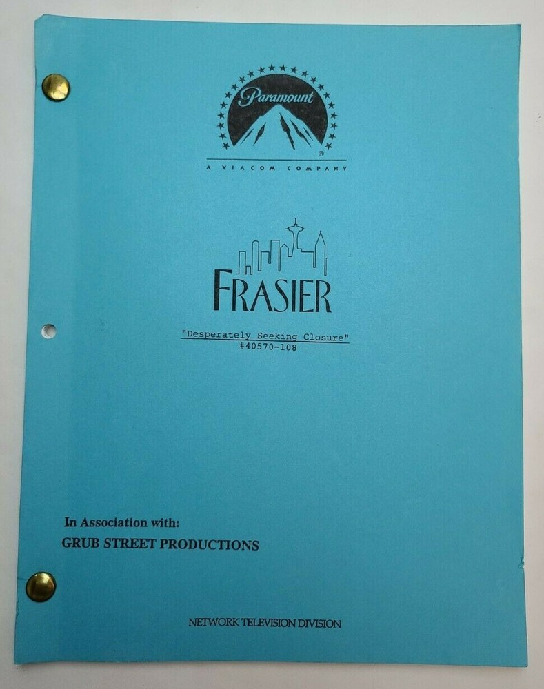 FRASIER / Rob Hanning 1997 TV Script, Amy Landers "Desperately Seeking Closure"