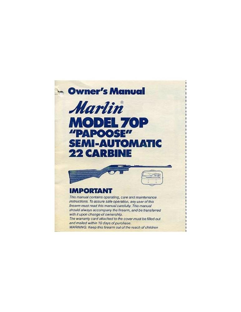 Marlin 70P Autoloader Owners Manual (copy)