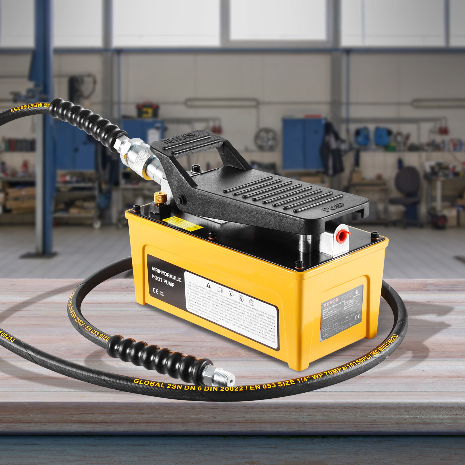 Air Hydraulic Pump Air Actuated Foot Pump 10,000PSI Frame Machine Pump