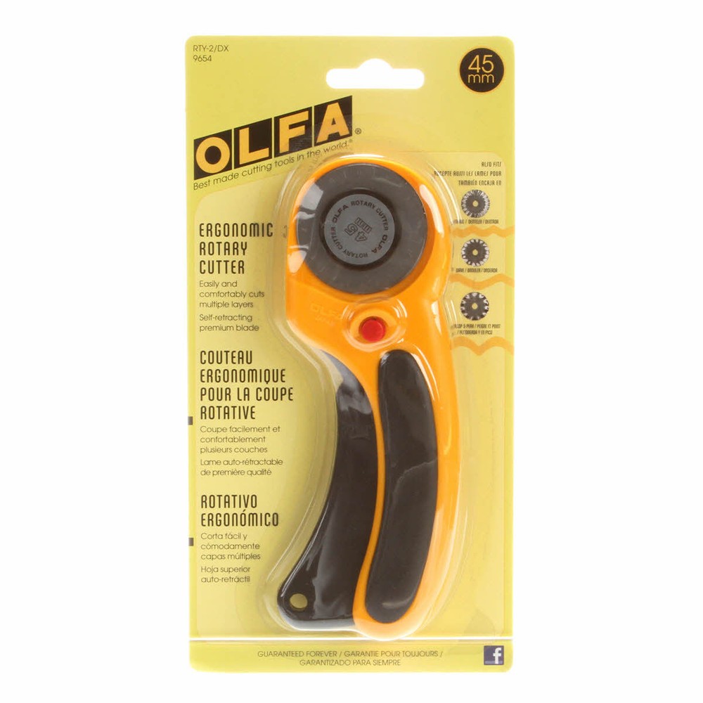 OLFA 45mm Ergonomic Rotary Cutter - RTY-2/DX
