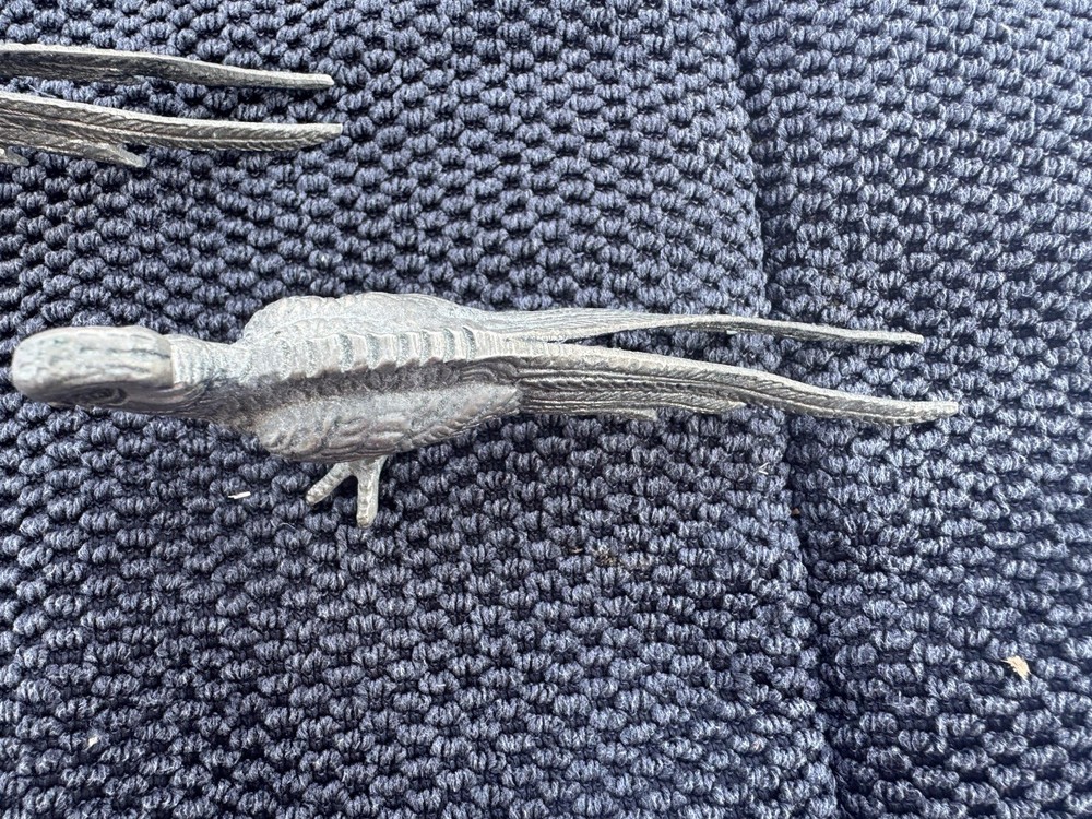 MCM Vintage Silver Plated Pheasants, Pair