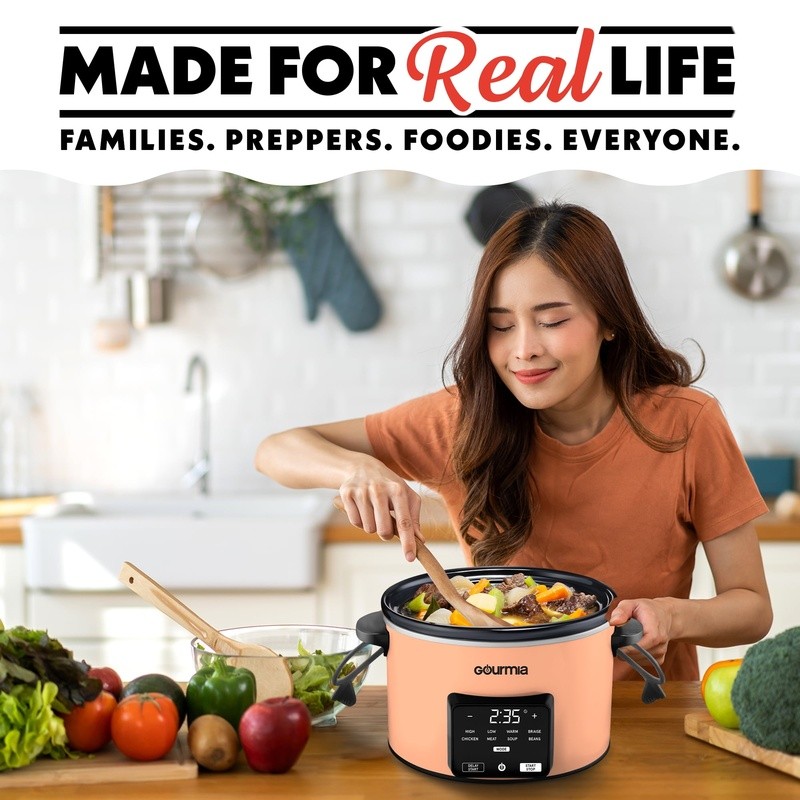 4.5Qt Programmable Slow Cooker Electric Crock Pot W/ Timer & Keep Warm Mode New