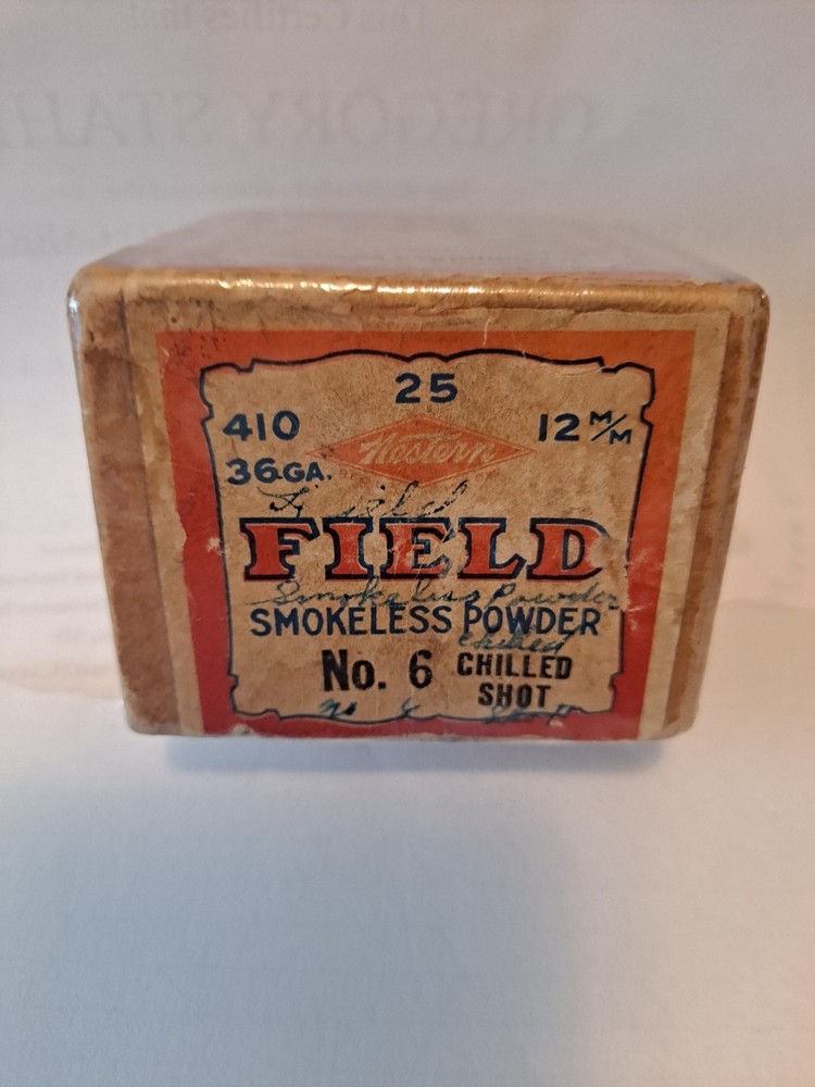 Empty 2oc. Western Field Quail .410 shell box