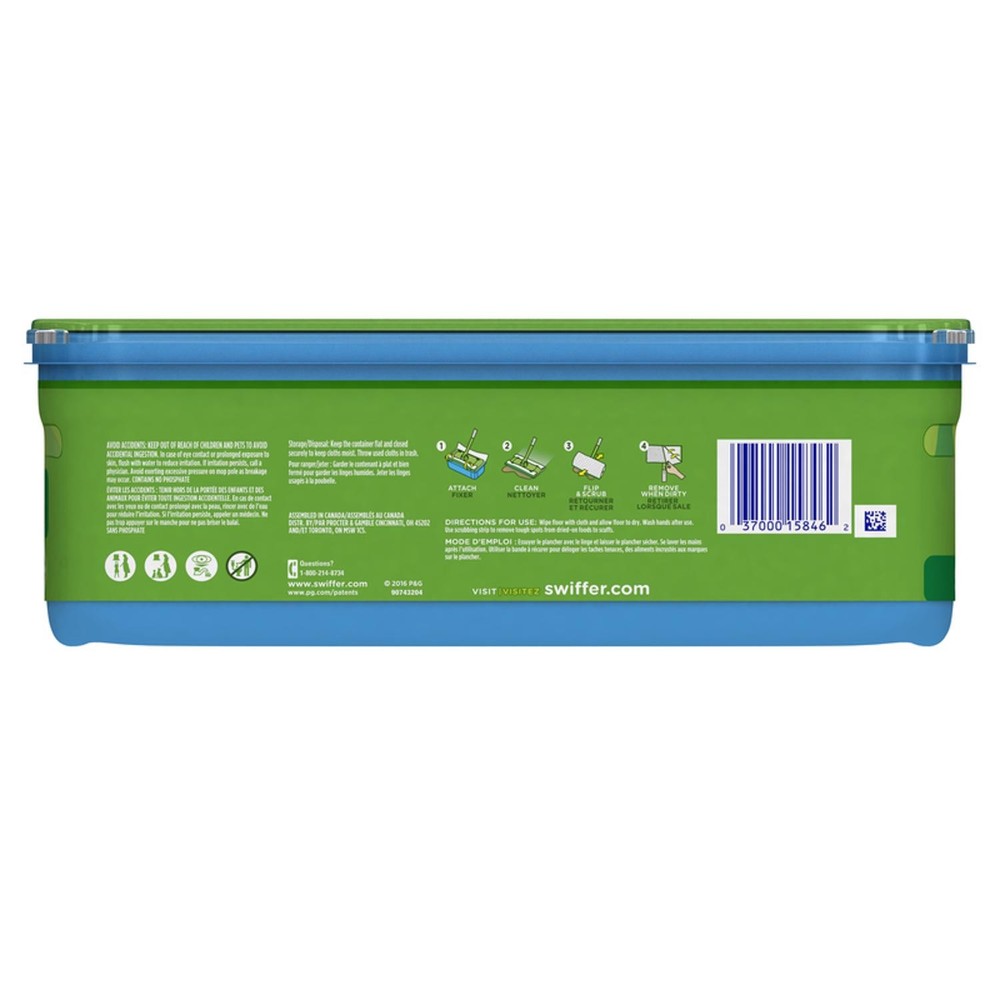 Swiffer Sweeper 5.4 in. Wet Microfiber Mop Refill 24 pk