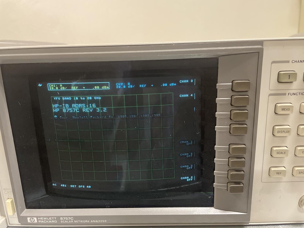 HP 8757C NETWORK ANALYZER, OPT: 01 - 4th DETECTOR PORT C