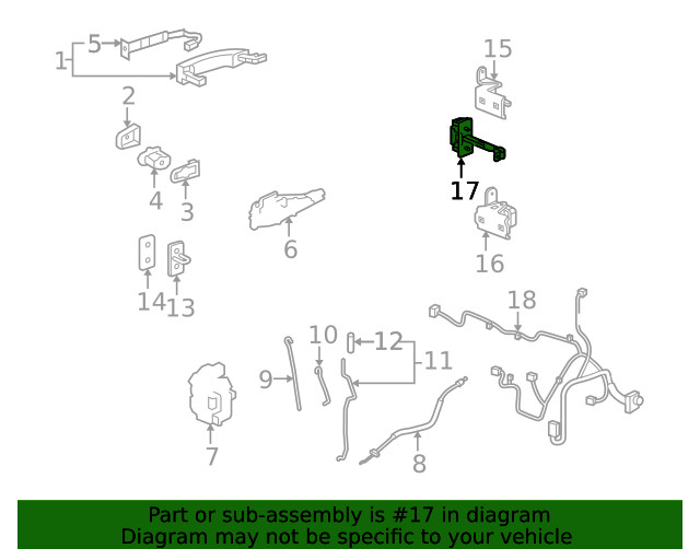 Genuine GM Front Side Door Check Link 22791910