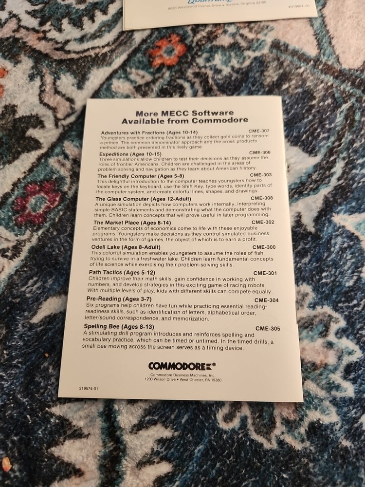 Commodore QuantumLink Booklets, Mailing Cards MECC Promotional Materials