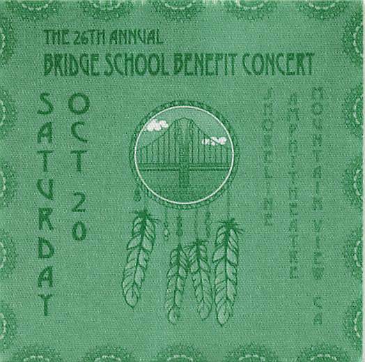 26th Annual Bridge School Benefit Backstage Pass Mountain View 2012 Cloth Var...