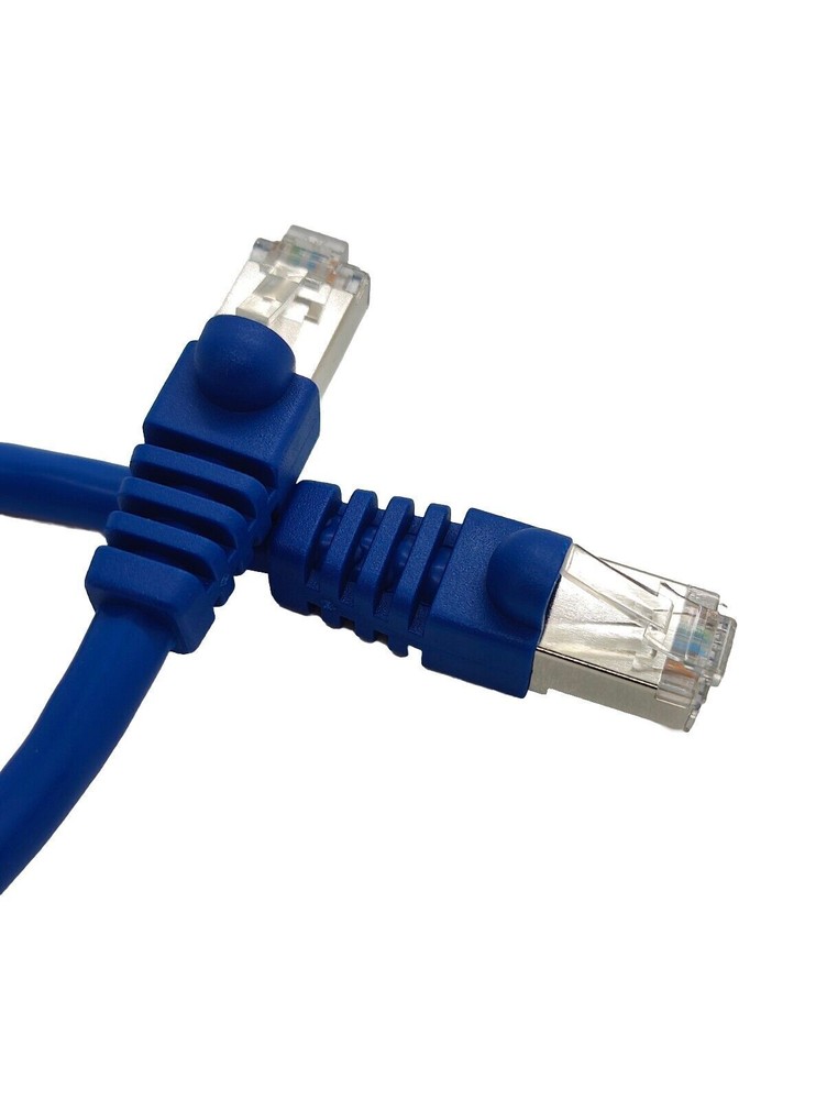 7Ft Cat6a SFTP 26AWG Shielded Patch Cable 100% Pure Copper Wire