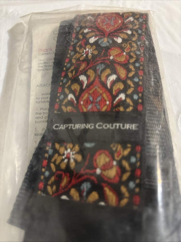Capturing Couture Harmony Style 2'' Adjustable Camera Strap Vtg. New sealed