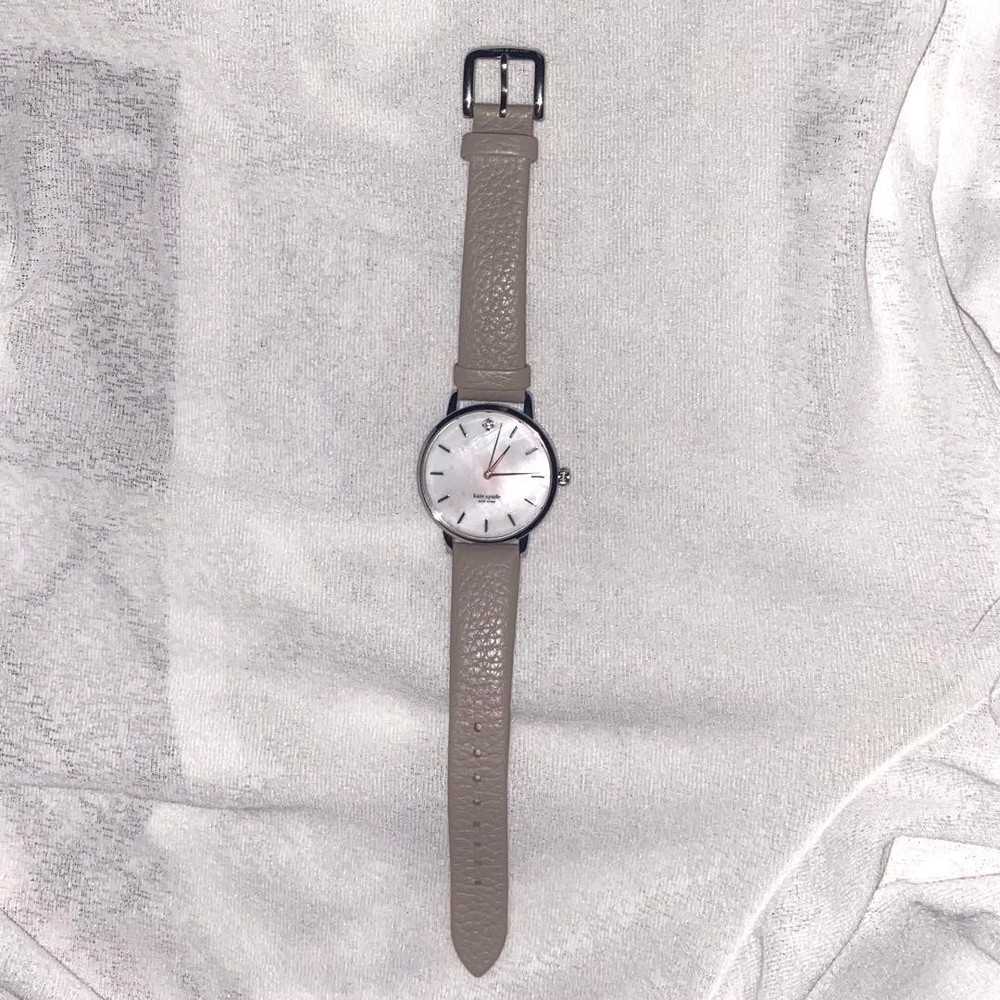 KATE SPADE KSW1141 White Shell Beige/Silver Watch