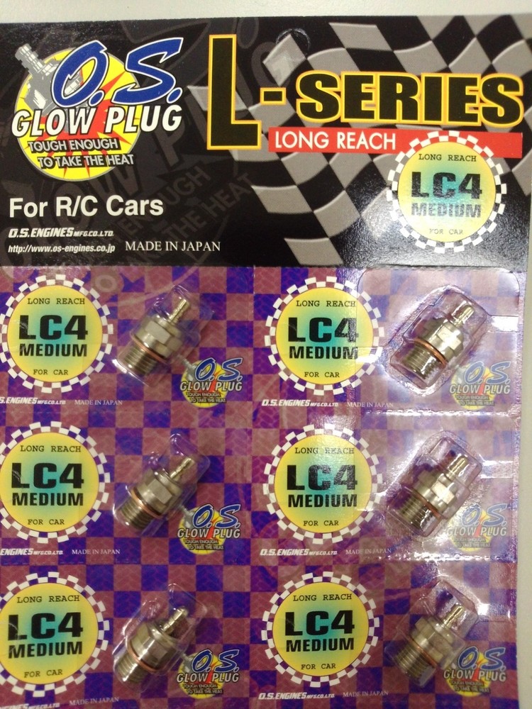 O.S. Glow Plug LC4 (6pcs)