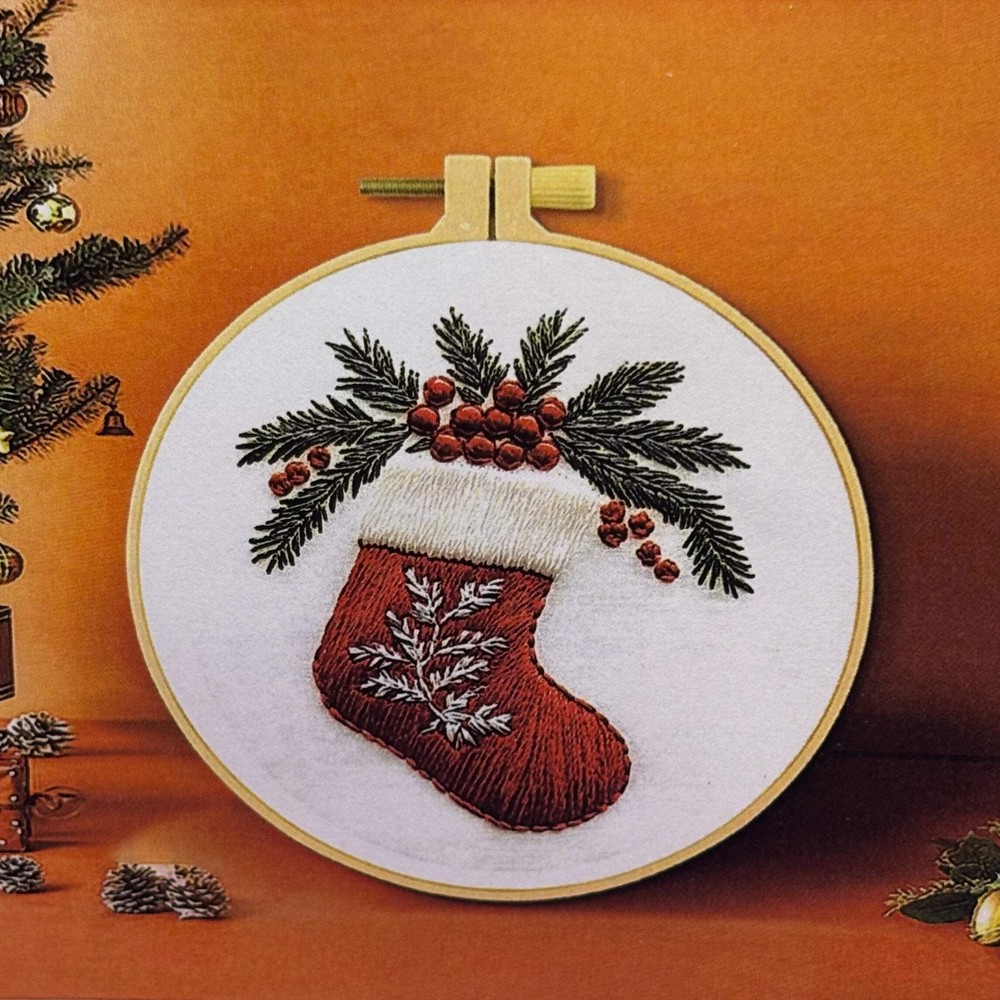 Christmas Stocking Embroidery Kit