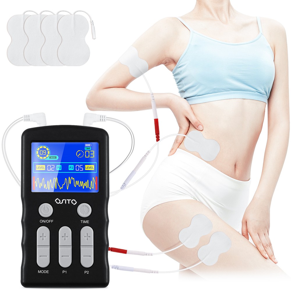 TENS Unit Muscle Stimulator Machine Pulse Massager Therapy Sciatica Pain Relief