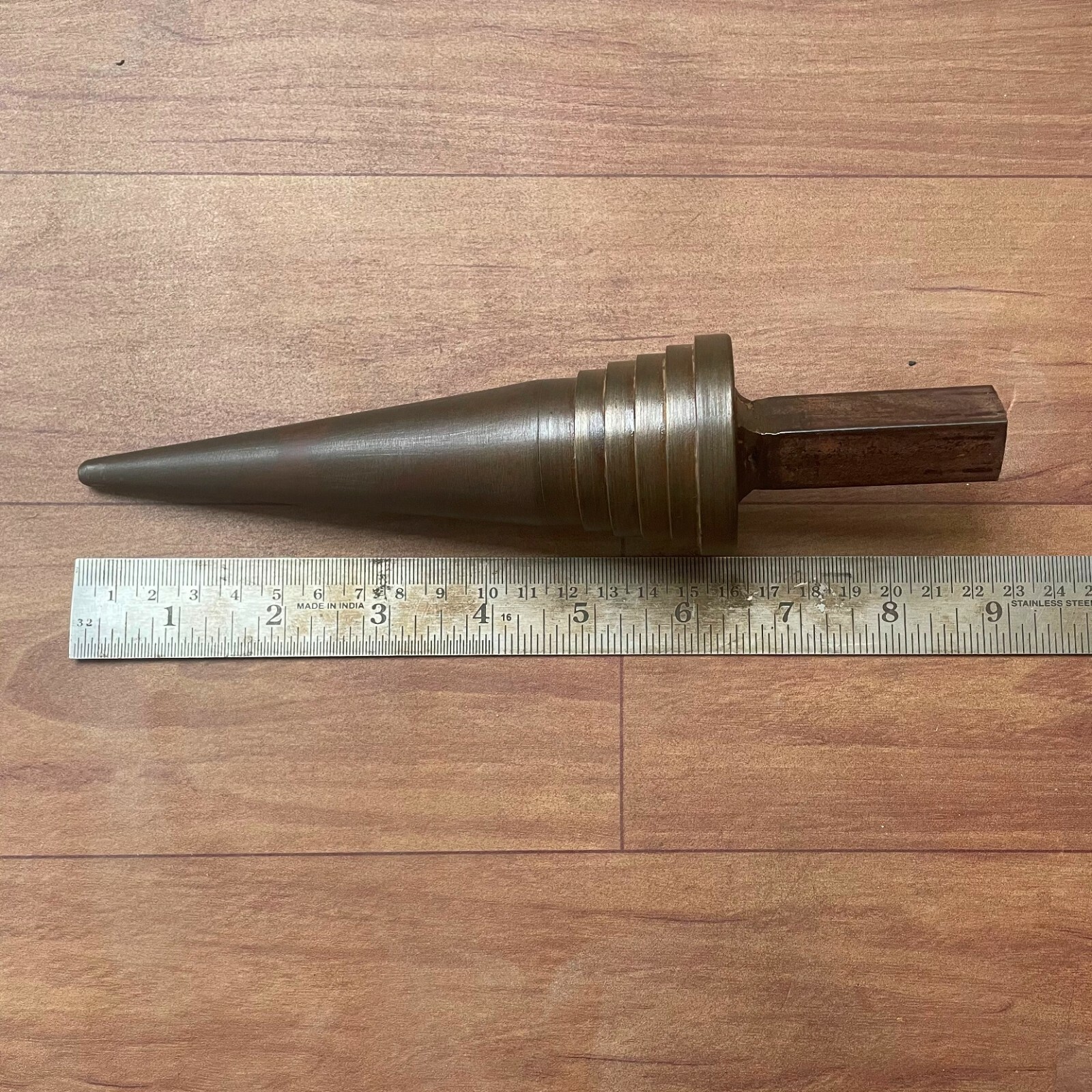 Vintage Silversmith blacksmith hardy Stepped cone Hard steel anvil 32.59 oz