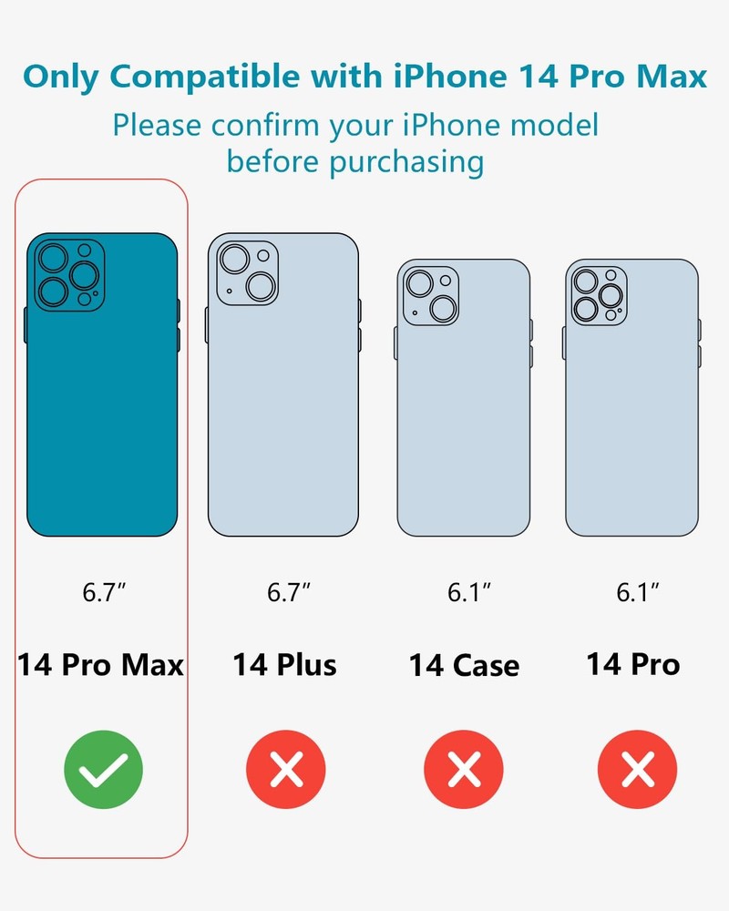 SCORPIFY iPhone 14 Pro Max Case MagSafe Compatible Blue Nemophil
