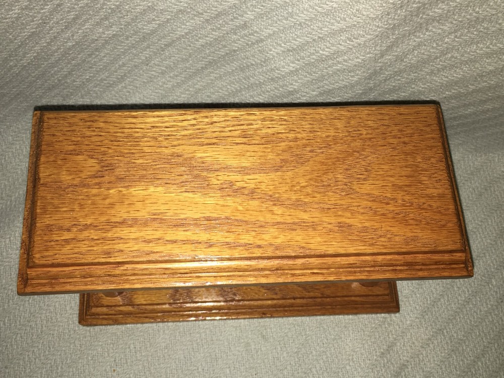 Silcon Electronics Wood Quartz Mantle Clock 8x4x4"