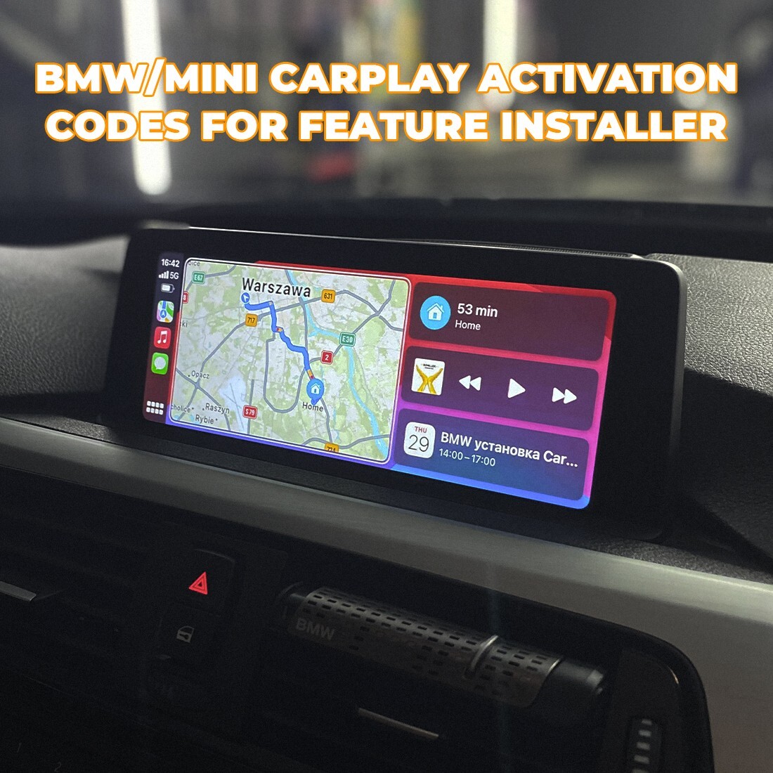 CarPlay Activation BMW / MINI FSC NBT EVO ID5/ID6 ( Apple CarPlay Activation )