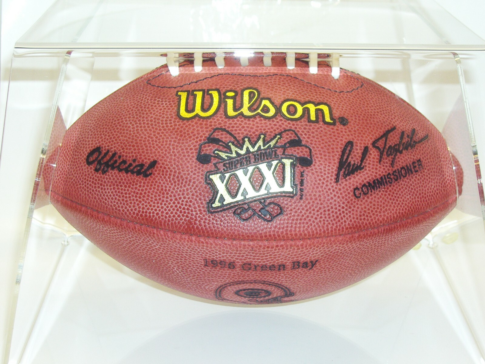 Green Bay Packers Serial Numbered Superbowl XXXI "Player" Game Ball 1 of a Kind