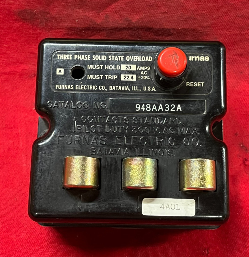 FURNAS 948AA32A 3-PHASE SOLID-STATE OVERLOAD RELAY