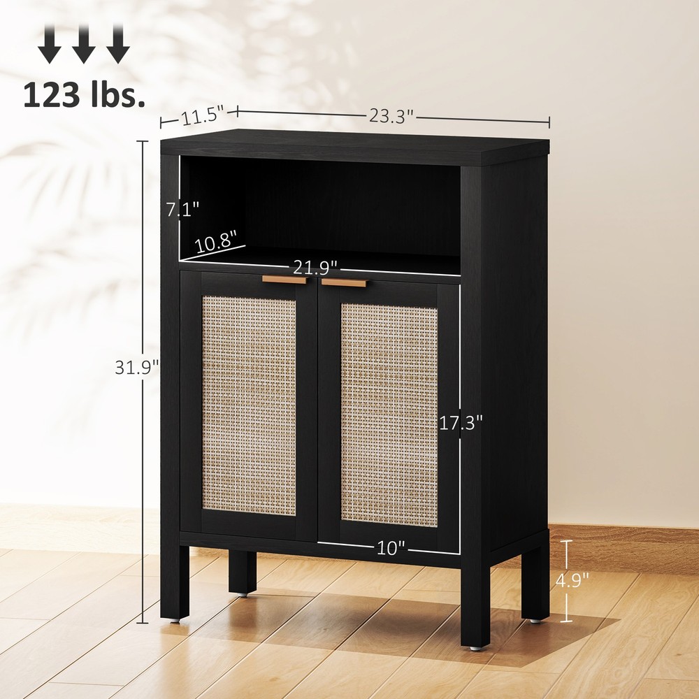 Sideboard Adjustable 3 Level Shelf Setup To Fit Your Storage Needs