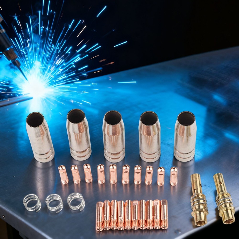 Comprehensive Pack of For MIG Welding Torch Components Includes 30 PCS Items