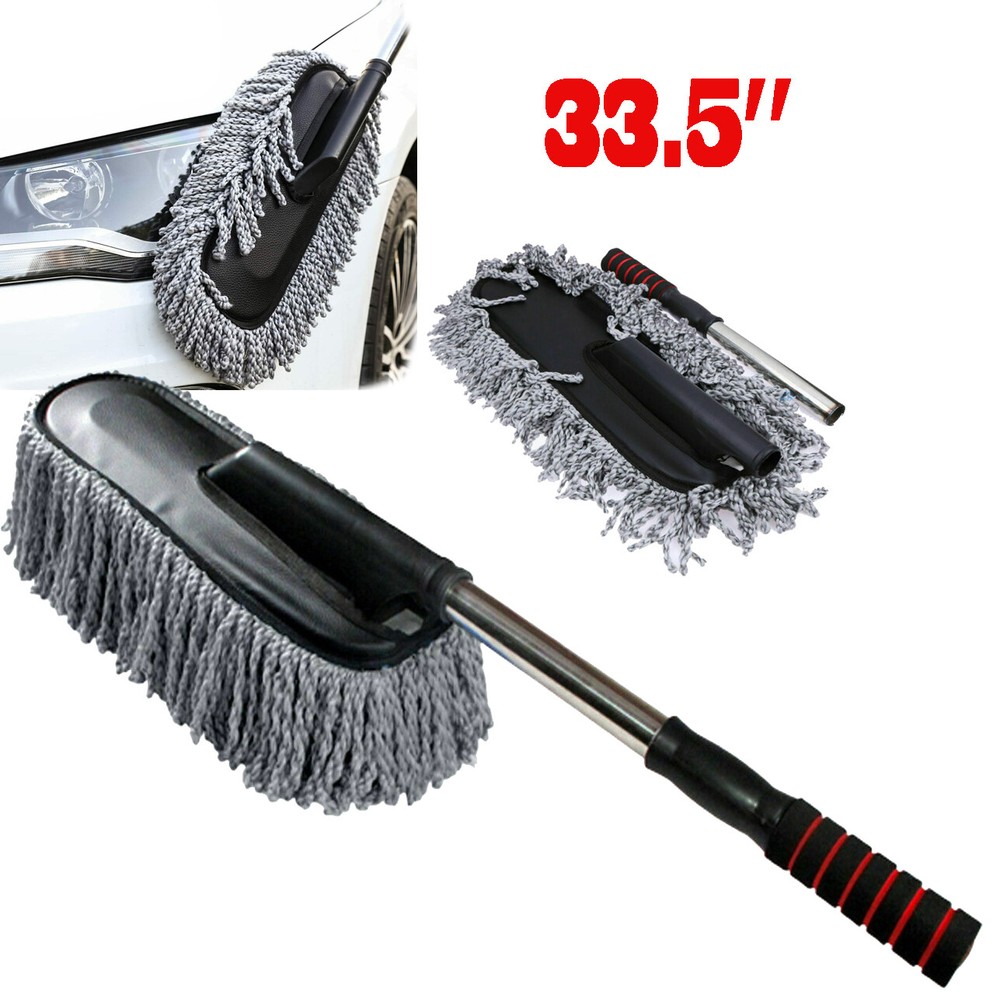 Ultimate Car Duster Kit With Cleaning Dashboard Brush Detailing Tool Extendable