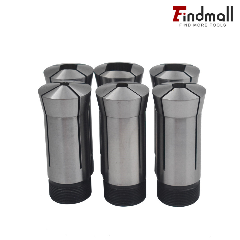 Findmall 5C Square Collet 6 PC Set 1/4",5/16",3/8",1/2",5/8",3/4"