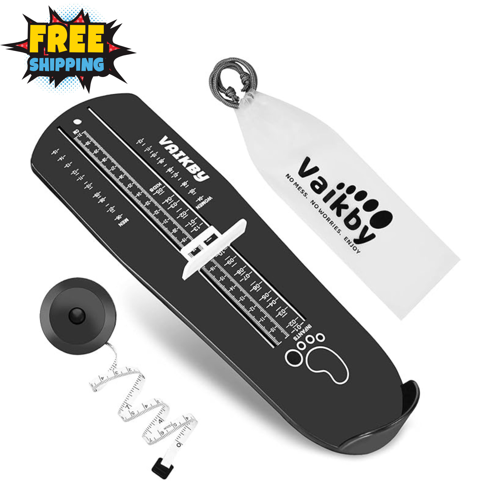 Foot Measuring Device Shoe Sizer Ruler for Kids & Adults – Accurate Size Tool