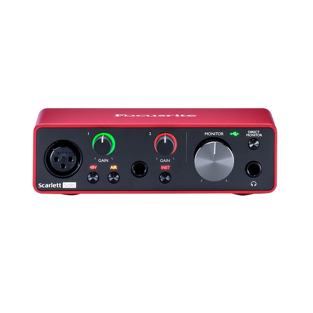 Focusrite Scarlett Solo Studio 3rd Gen USB Audio Interface & Recording Bundle