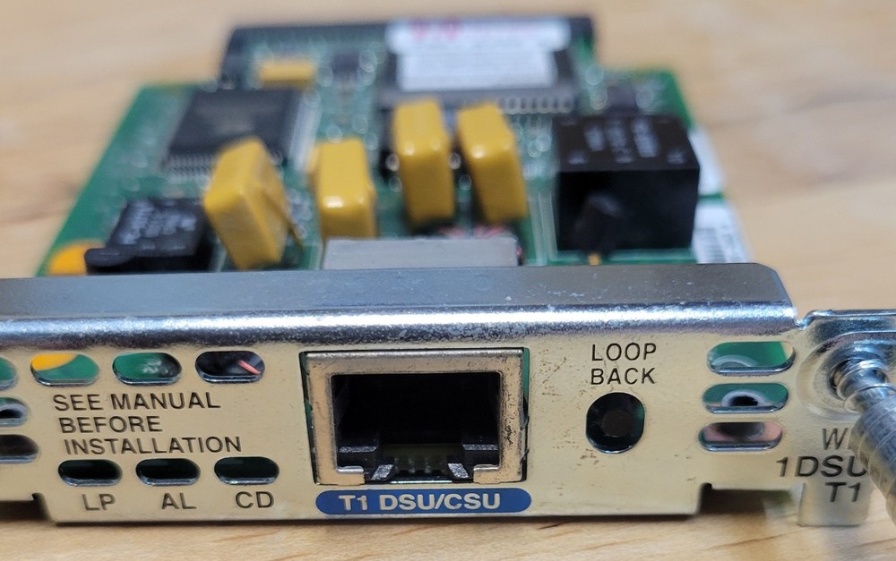 Cisco WIC-1DSU-T1 WAN Interface Card - For T1/FT1 - Used