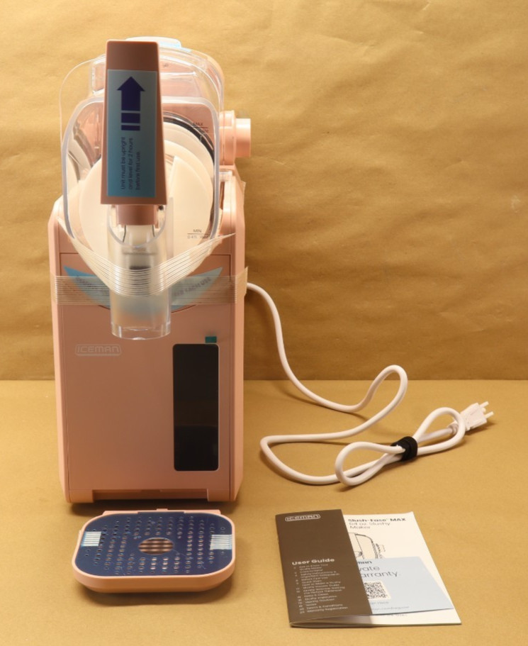 Iceman Slush-Ease Slushy Maker with Customizable Thickness, 64oz, Pink