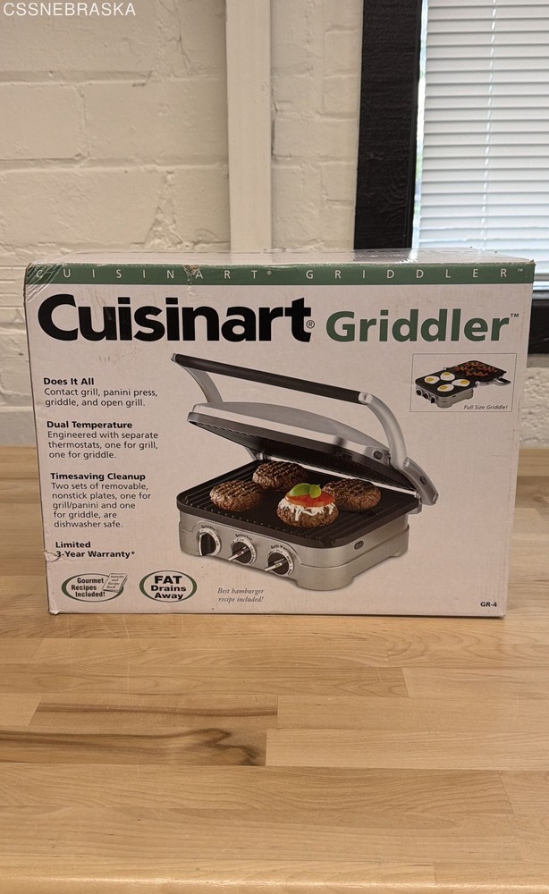 Cuisinart GR-4N Grill Griddler Panini Maker - NIB