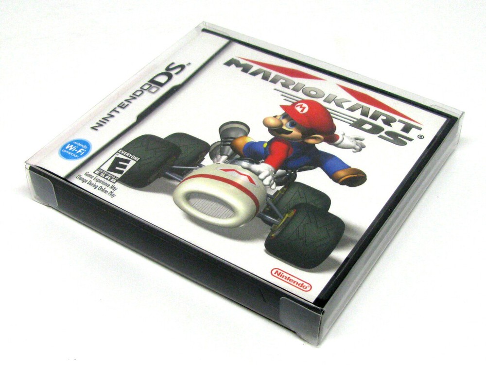 10x NINTENDO DS CIB GAME BOX -CLEAR PLASTIC PROTECTIVE BOX PROTECTOR SLEEVE CASE