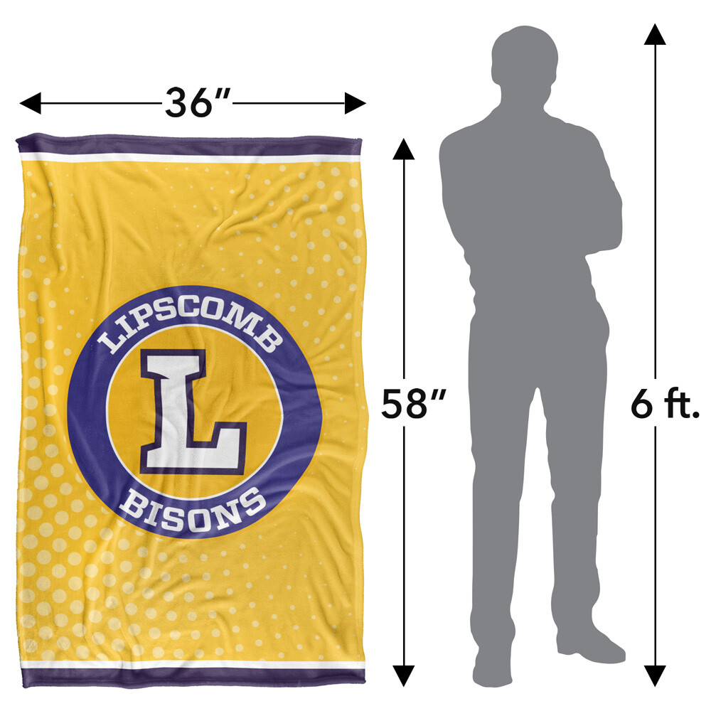 Lipscomb University Logo Dots Silky Touch Super Soft Throw Blanket