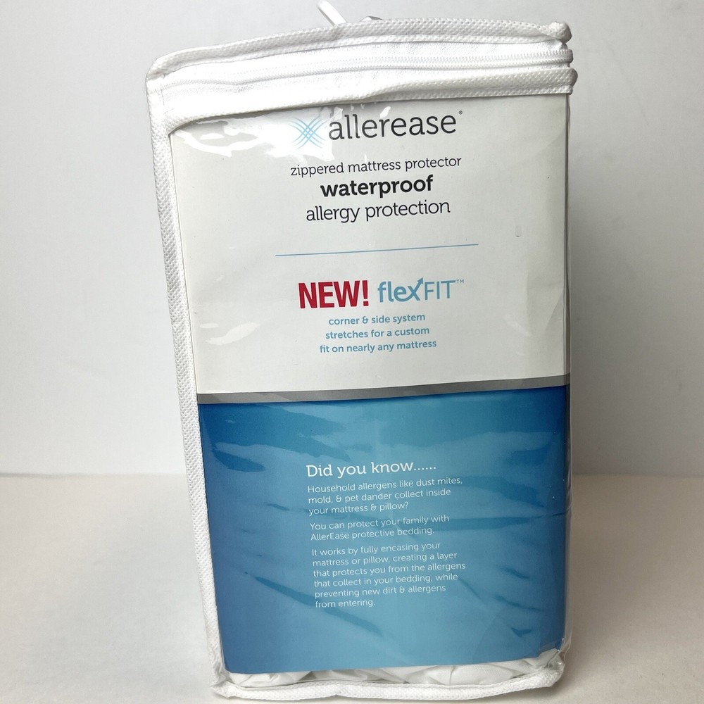 NEW Allerease Zippered Mattress Protector Waterproof Allergy Protection King