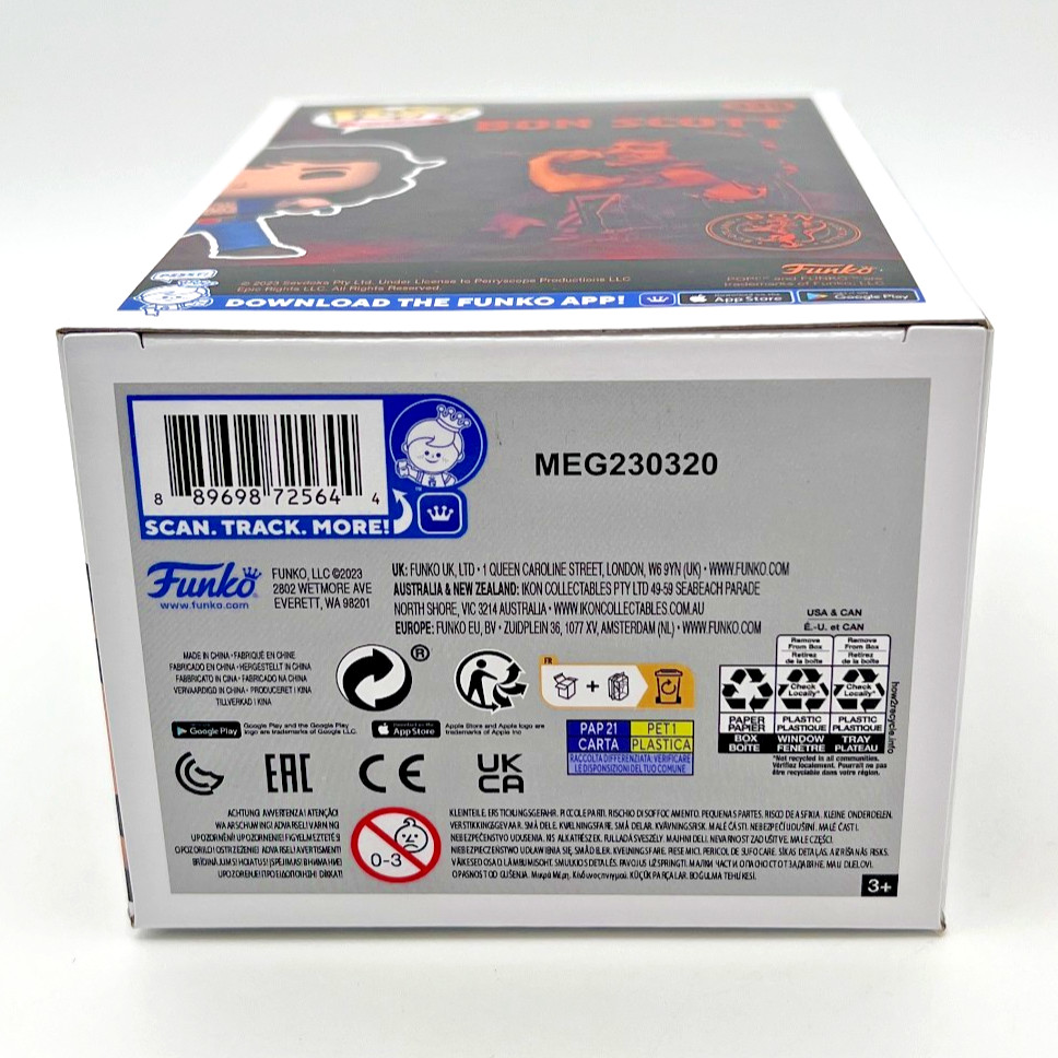 Funko POP! Rocks AC/DC BON SCOTT #339 with BOX PROTECTOR