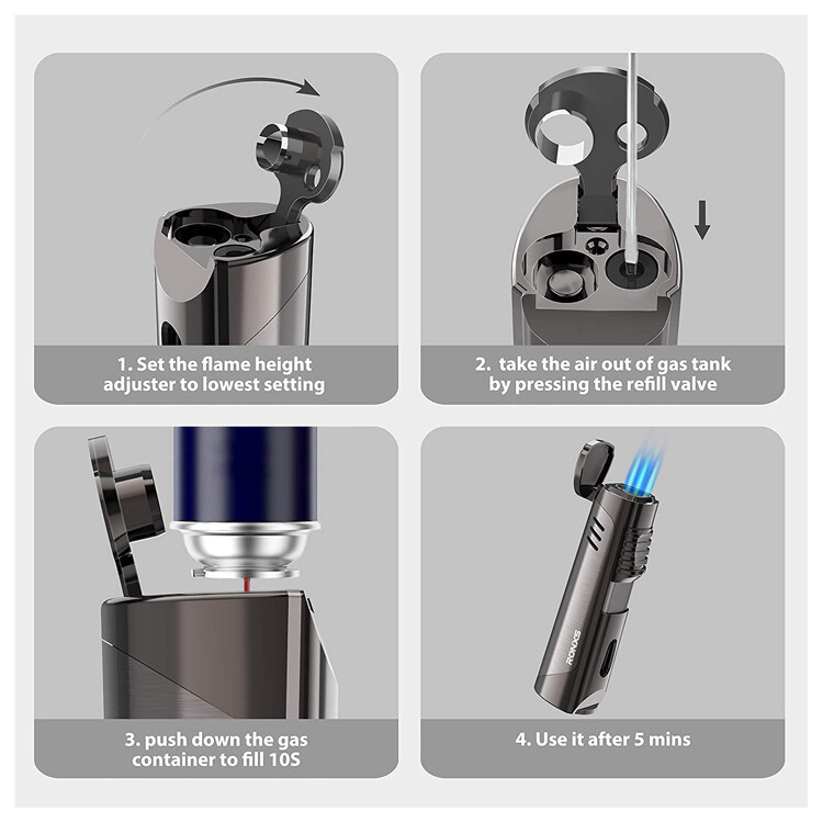 The Pinnacle Torch Lighter (Silver)