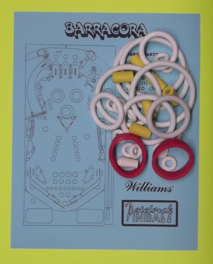 1981 Williams Barracora Pinball Machine Rubber Ring Kit