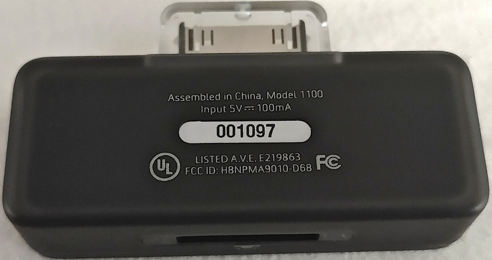 UNTESTED Microsoft Zune Car Pack FM Transmitter & Car Charger Pack w/ Manual