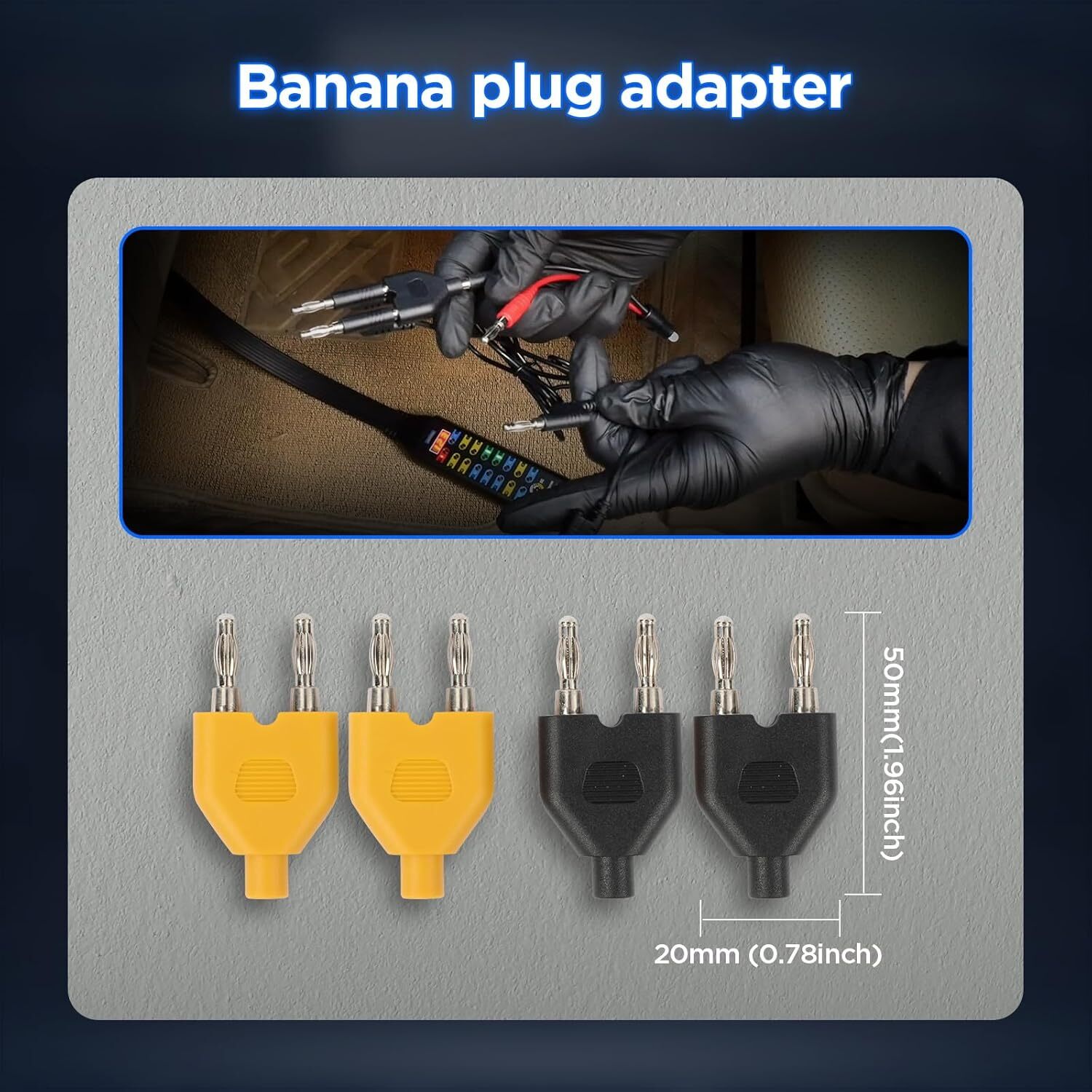 68PCS Automotive Multimeter Test Leads Kit Clips Electrical Test Diagnostic Tool