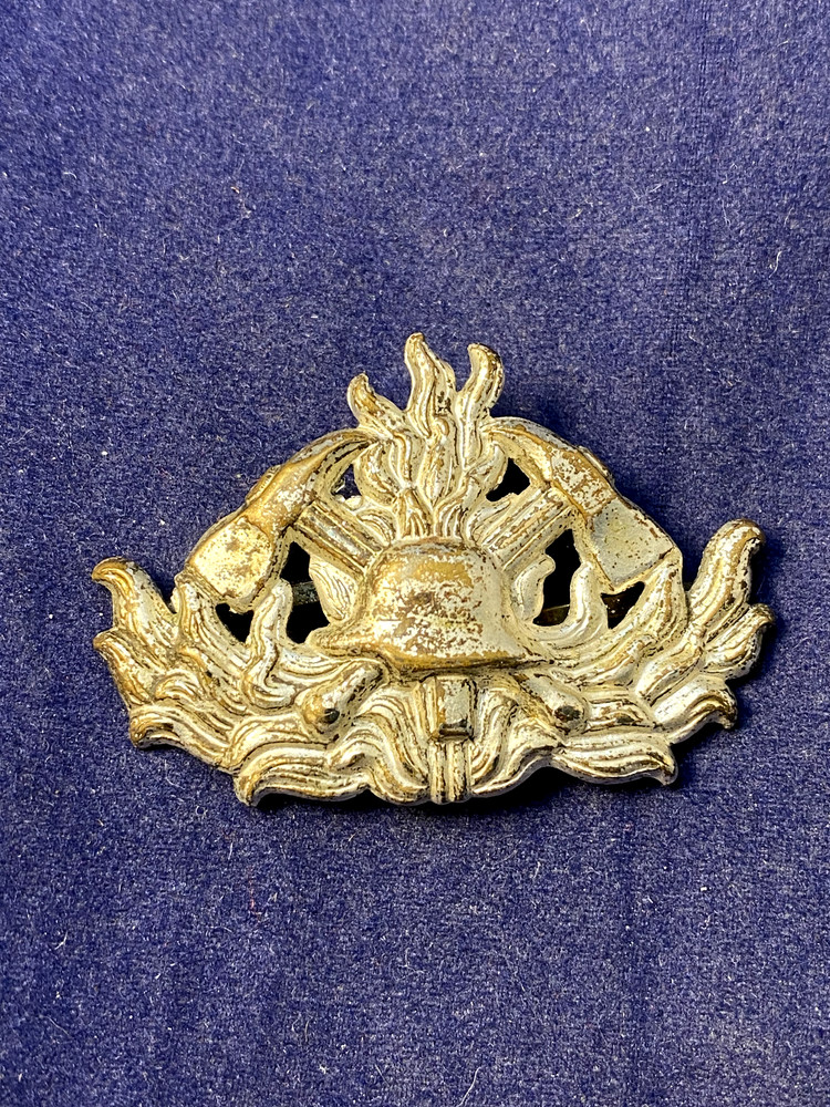 Original WWII Era German Fireman Cap Device