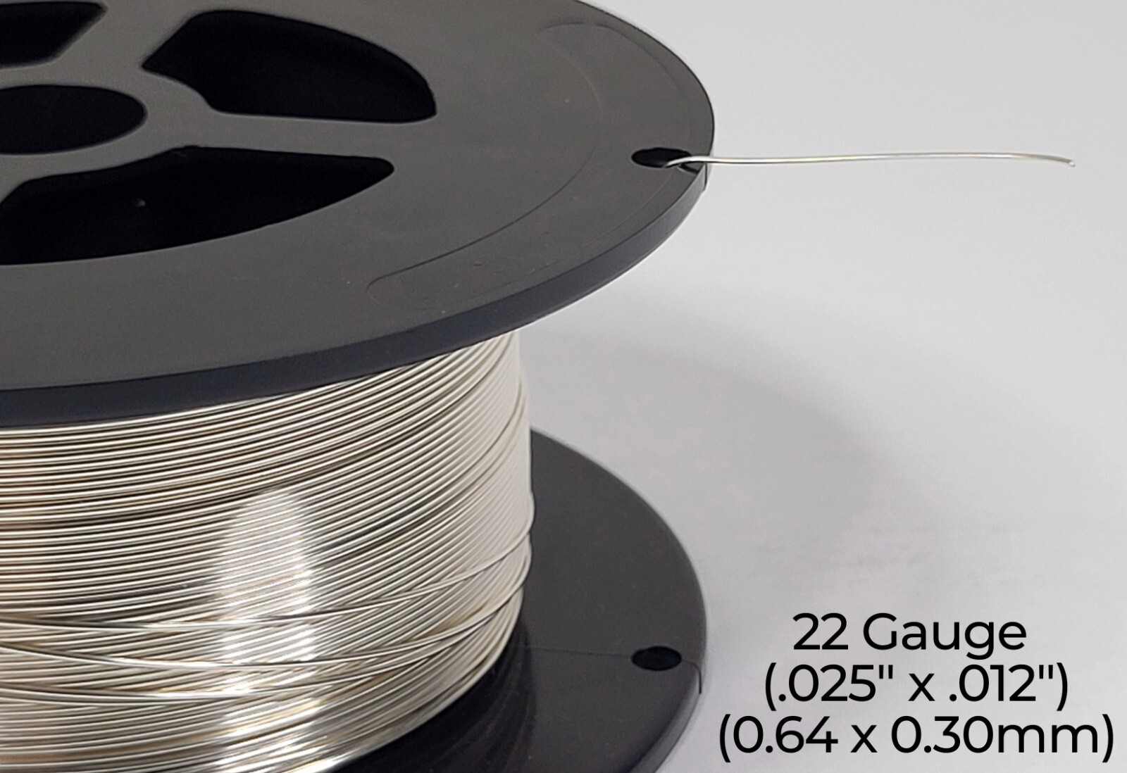 940 Argentium Silver Wire | Half Round, Half Hard | 8-22 Gauge | 1-10 Ft | USA