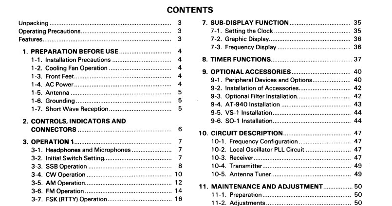 Kenwood TS-940S HS Transceiver USER'S INSTRUCTION MANUAL